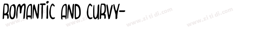 romantic and curvy字体转换